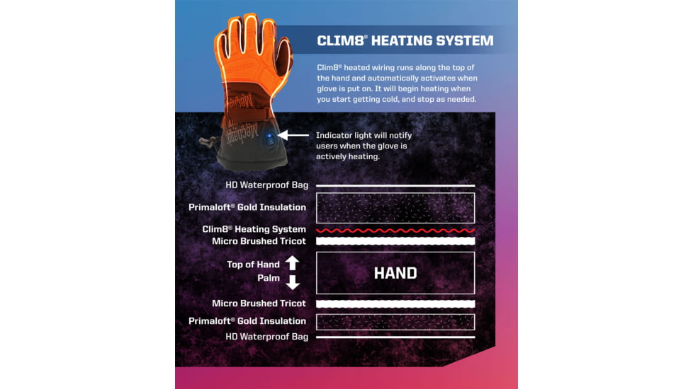 Mechanix Wear ColdWork M-Part Clim8 Gloves - Mens, Black, Extra Large, CWKMP8-75-011