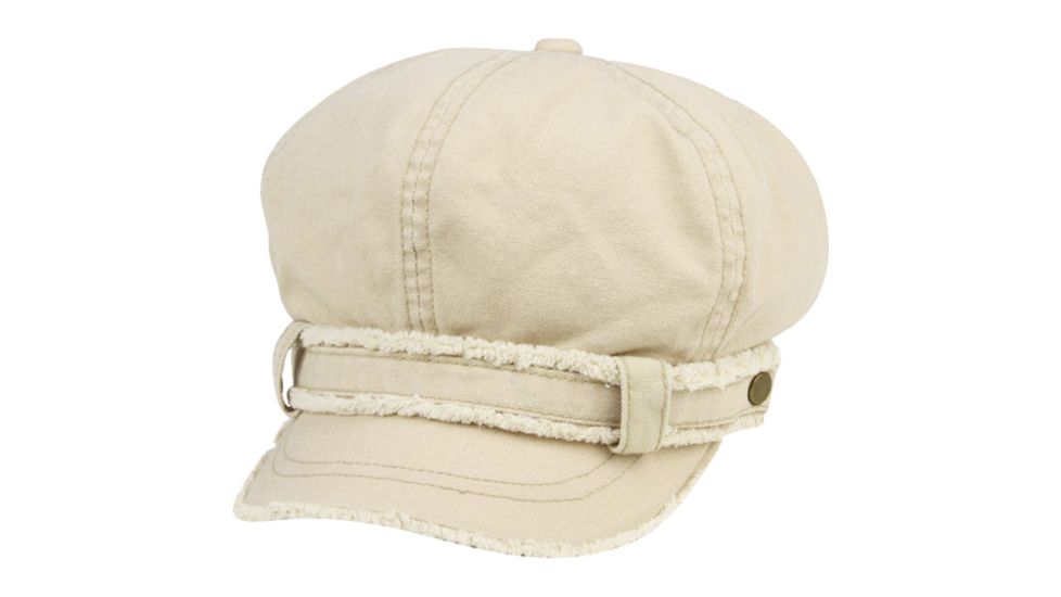 Mega Cap Canvas Newsboy Cap Washed Nat 2133-NAT