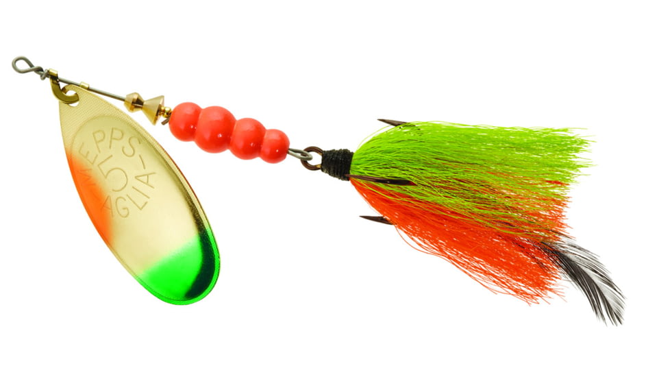 Mepps Aglia Bait Series - Dressed Treble 1/2oz Perch, B5ST PCH