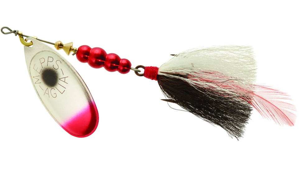Mepps Aglia Bait Series - Dressed Treble 1/2oz Silver Shad, B5ST SSH