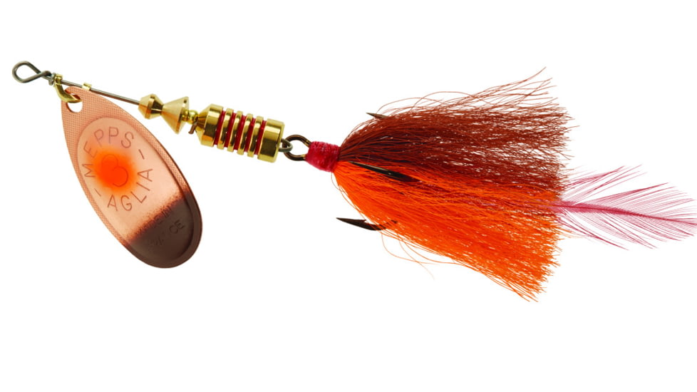 Mepps Aglia Bait Series - Dressed Treble 1/4oz Crawfish, B3ST CRW