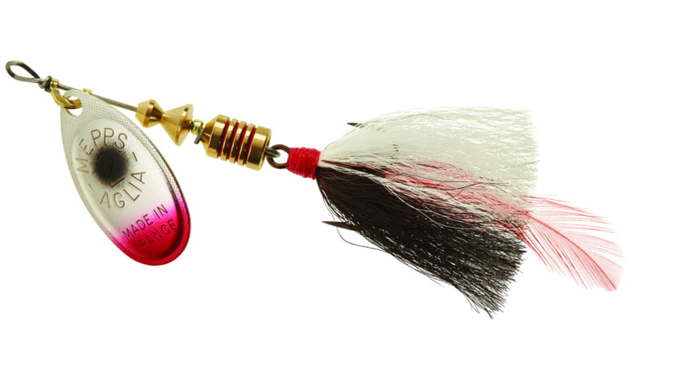 Mepps Aglia Bait Series - Dressed Treble 1/6oz Silver Shad, B2ST SSH