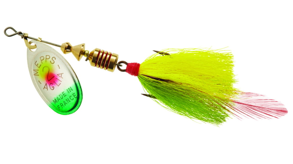 Mepps Aglia Bait Series - Dressed Treble 1/6oz Sunfish, B2ST SNF