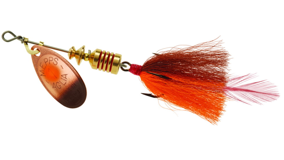 Mepps Aglia Bait Series - Dressed Treble 1/8oz Crawfish, B1ST CRW