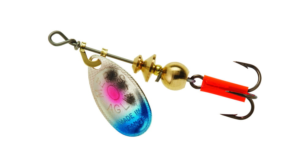 Mepps Aglia Bait Series - Plain Treble 1/12oz Rainbow Trout, B0 RTR