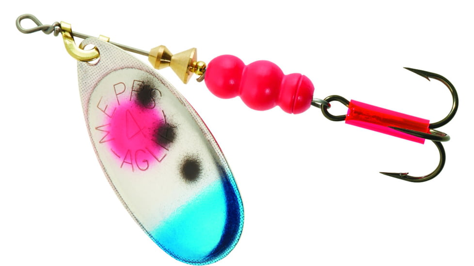 Mepps Aglia Bait Series - Plain Treble 1/3oz Rainbow Trout, B4 RTR