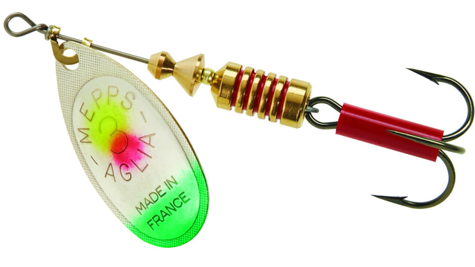 Mepps Aglia Bait Series - Plain Treble 1/4oz Sunfish, B3 SNF