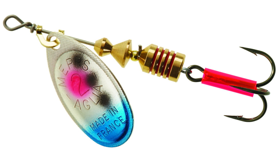 Mepps Aglia Bait Series - Plain Treble 1/6oz Rainbow Trout, B2 RTR