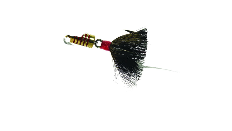 Mepps Aglia In-Line Spinner, 1/4 oz, Dressed Treble Hook, Silver Blade &amp; Gray Tail, B3ST S-G
