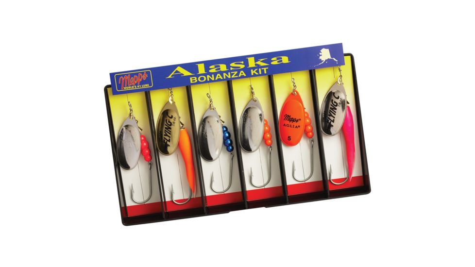 Mepps Alaska Bonanza Kit Plain Single Hook Lure Assortment 5001104