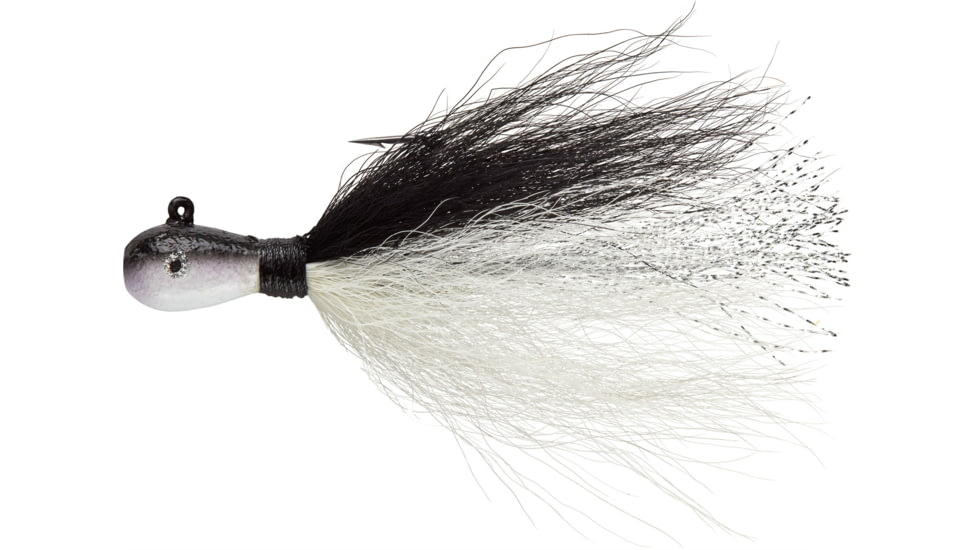 Mepps Bucktail Jig, Black/White, 1/8oz, MBJ18 BKWH