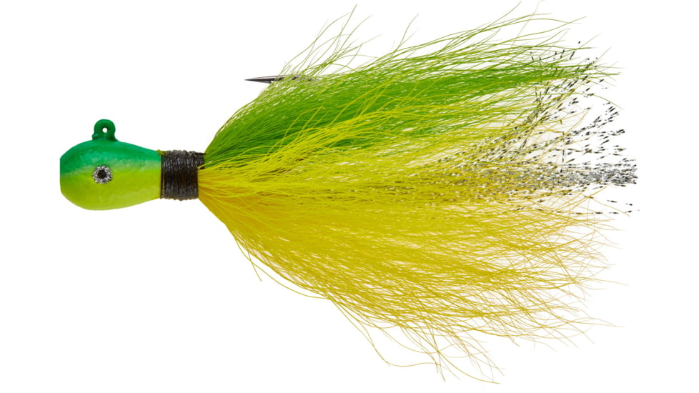 Mepps Bucktail Jig, Chartreuse/Yellow, 1/2oz, MBJ12 CHYL