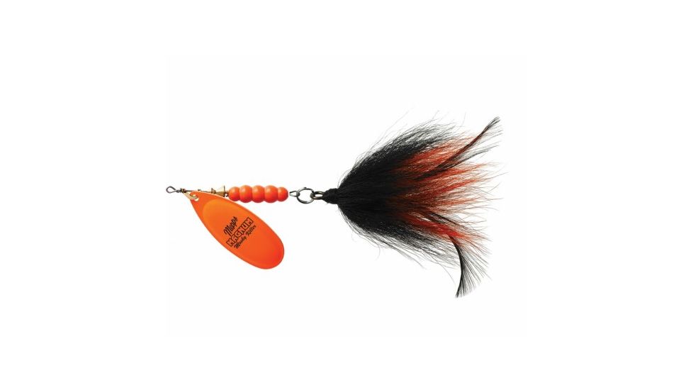 Mepps Magnum Musky Killer 1-1/4oz. - Hot Orange/Black Orange Tail 361469