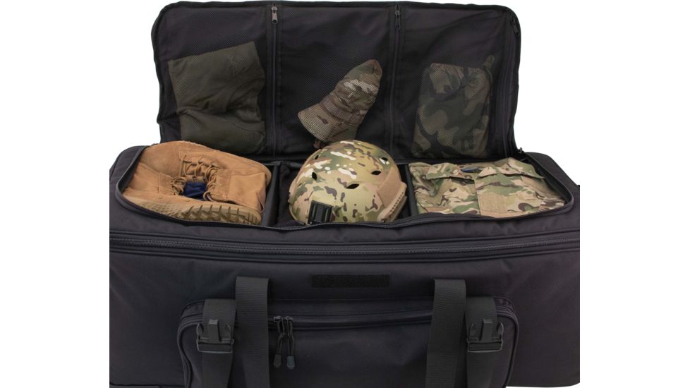 Mercury Tactical Expandable Rolling Deployment Bag, TAA, Black, MRCT9939-BK