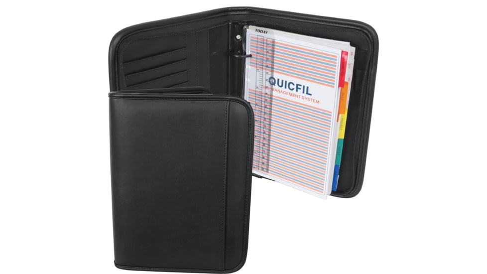 Mercury Tactical Gear Large Zippered Planner, Black, MRC8615-BK