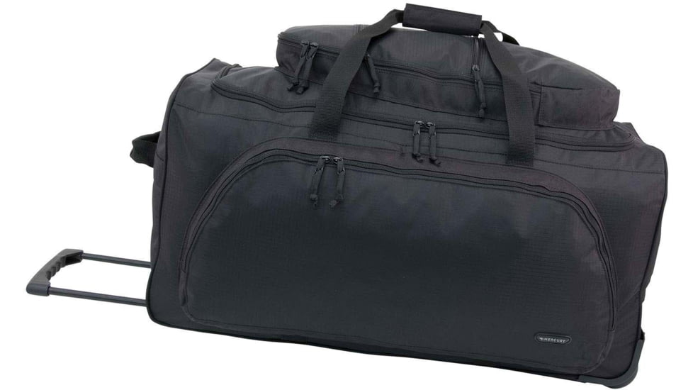 Mercury Tactical Gear Wheeled Duffel Bag, Black, Large, MRCT8001-BK