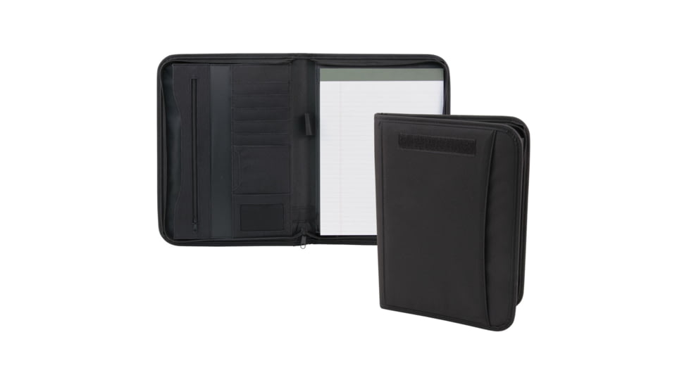Mercury Tactical Gear Zippered Padfolio, Black, MRC7526-PL-BK