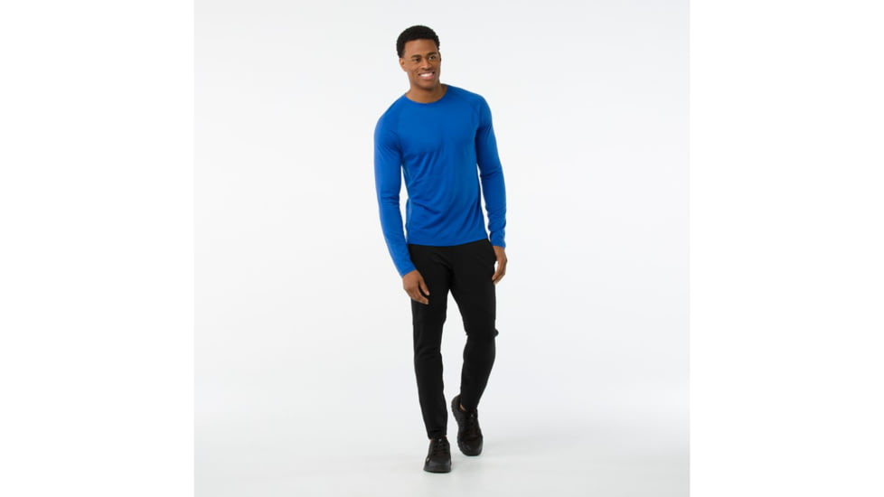 Smartwool Merino 150 Baselayer Long Sleeve Shirt Mens, Bright Blue, XXL, SW016042378-XXL