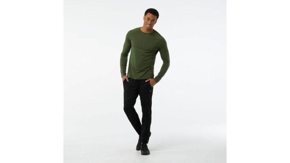 Smartwool Merino 150 Baselayer Pattern Long Sleeve-Men's, Chive, Extra Large, SW016061A20-XL