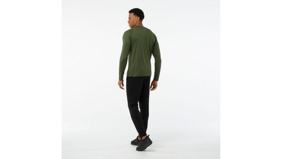 Smartwool Merino 150 Baselayer Pattern Long Sleeve-Men's, Chive, Extra Large, SW016061A20-XL
