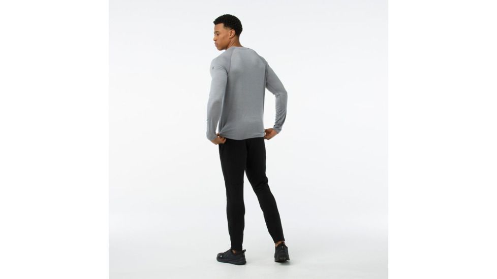 Smartwool Merino 150 Baselayer Pattern Long Sleeve-Men's, Light Gray, Extra Large, SW016061039-XXL