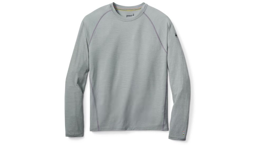 Smartwool Merino 150 Baselayer Pattern Long Sleeve-Men's, Light Gray, Extra Large, SW016061039-XXL