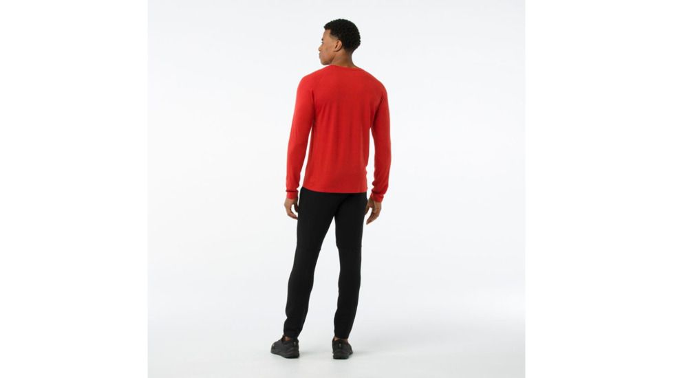 Smartwool Merino 150 Baselayer Pattern Long Sleeve-Men's, Tandoori Orange, Extra Large, SW016061823-XXL