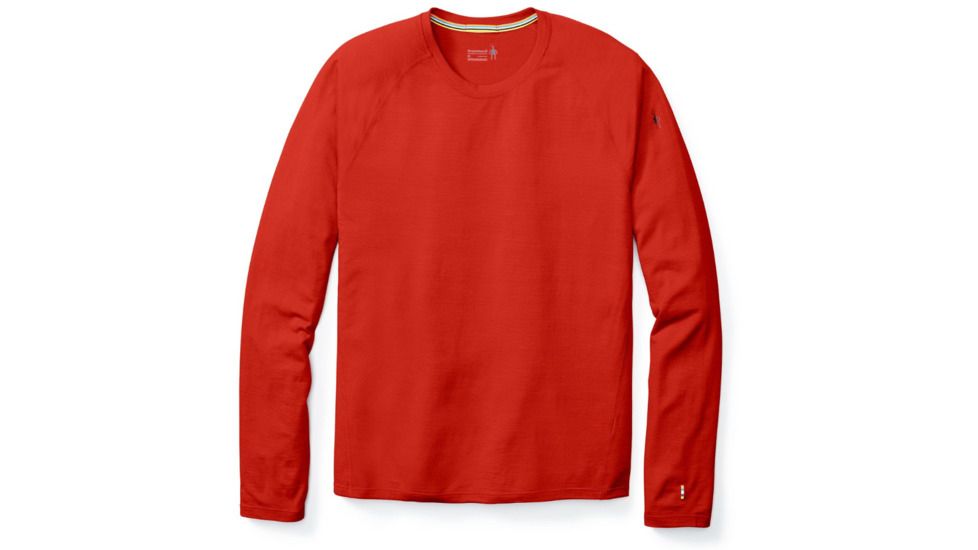 Smartwool Merino 150 Baselayer Pattern Long Sleeve-Men's, Tandoori Orange, Extra Large, SW016061823-XXL