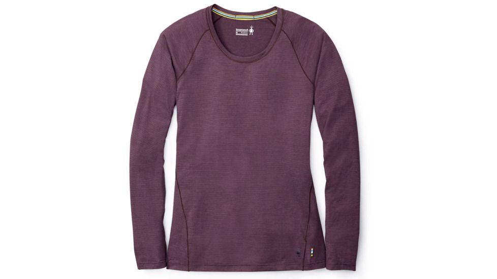 Smartwool Merino 150 Baselayer Pattern Long Sleeve Shirt Womens, Bordeaux, L, SW015256590-L