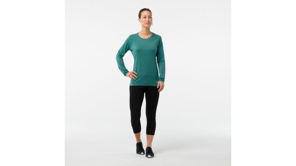 Smartwool Merino 150 Baselayer Pattern Long Sleeve-Women's, Jungle Green, Small, SW015256984-S