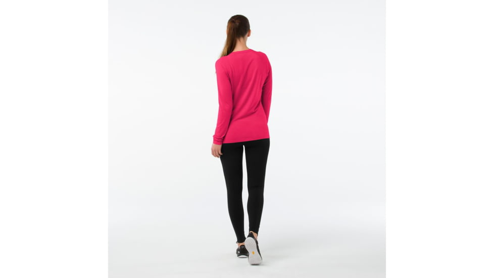 Smartwool Merino 150 Baselayer Pattern Long Sleeve-Women's, Potion Pink, Extra Small, SW015256906-XS