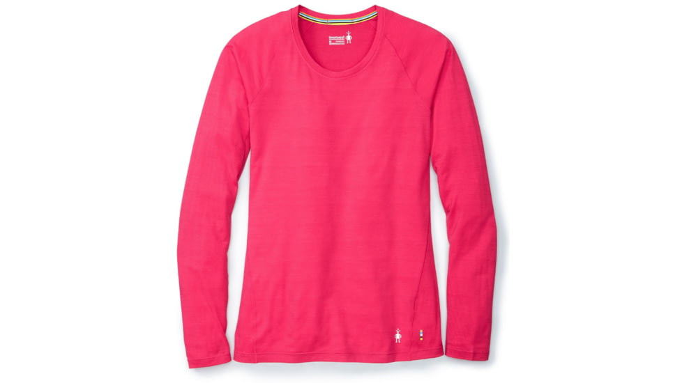 Smartwool Merino 150 Baselayer Pattern Long Sleeve-Women's, Potion Pink, Extra Small, SW015256906-XS