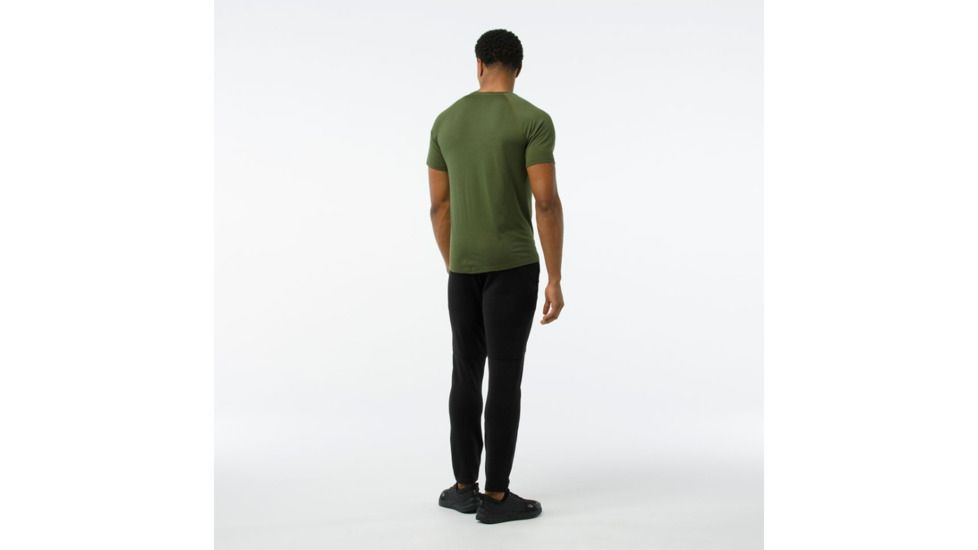 Smartwool Merino 150 Baselayer Pattern Short Sleeve-Men's, Chive, Large, SW016060A20-L