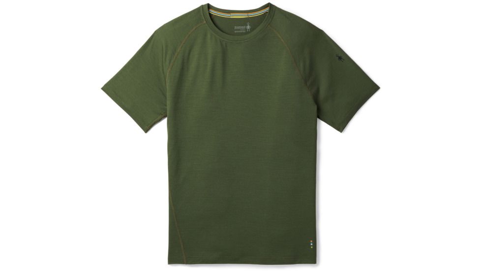 Smartwool Merino 150 Baselayer Pattern Short Sleeve-Men's, Chive, Large, SW016060A20-L