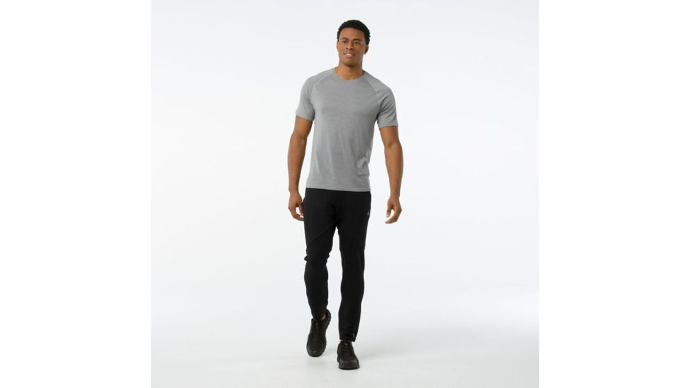 Smartwool Merino 150 Baselayer Pattern Short Sleeve Shirt Mens, Light Gray, XXL, SW016060039-XXL