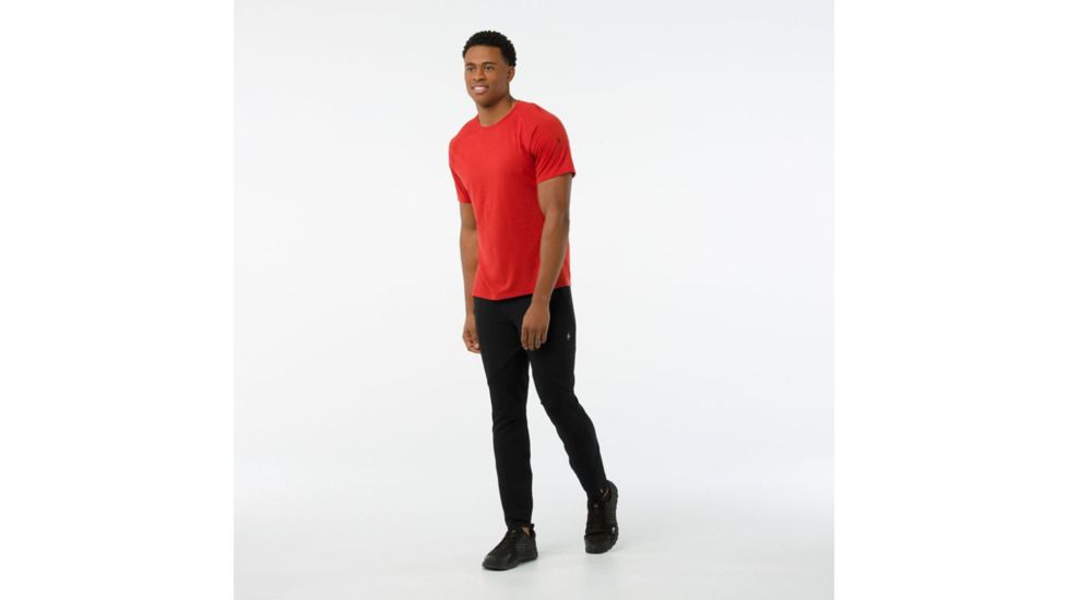 Smartwool Merino 150 Baselayer Pattern Short Sleeve-Men's, Tandoori Orange, Small, SW016060823-S
