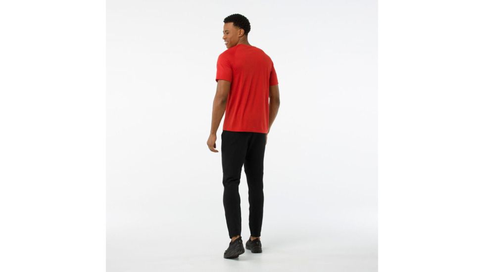 Smartwool Merino 150 Baselayer Pattern Short Sleeve-Men's, Tandoori Orange, Small, SW016060823-S