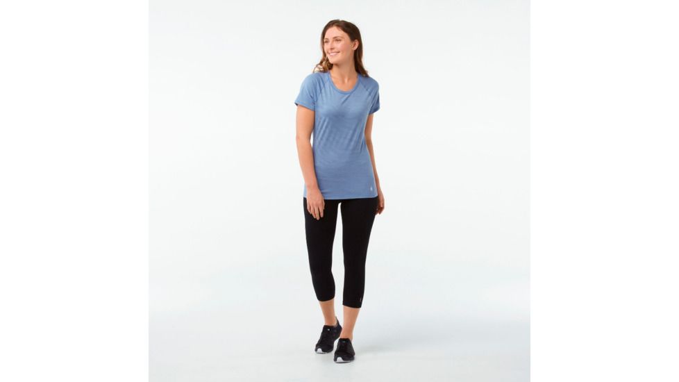 Smartwool Merino 150 Baselayer Pattern Short Sleeve - Womens, Blue Steel, Large, SW015254474-L