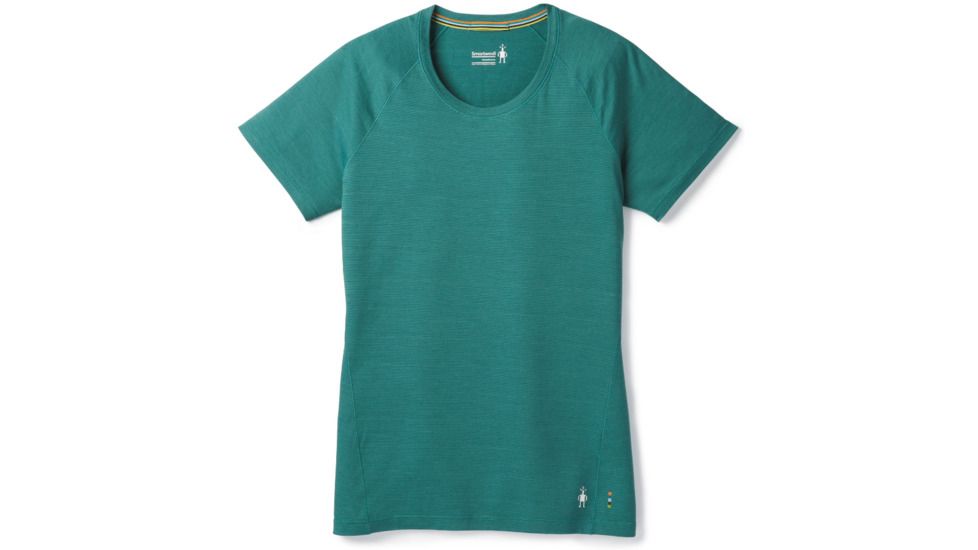 Smartwool Merino 150 Baselayer Pattern Short Sleeve-Women's, Jungle Green, Extra Small, SW015254984-XS