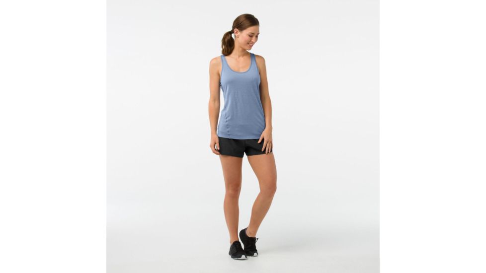 Smartwool Merino 150 Baselayer Pattern Tank Womens, Blue Steel, XS, SW015252474-XS