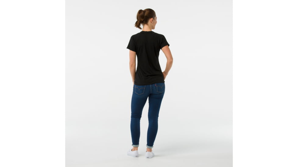 Smartwool Merino 150 Fjord Slider Tee-Women's, Black, Extra Small, SW014090001-XS