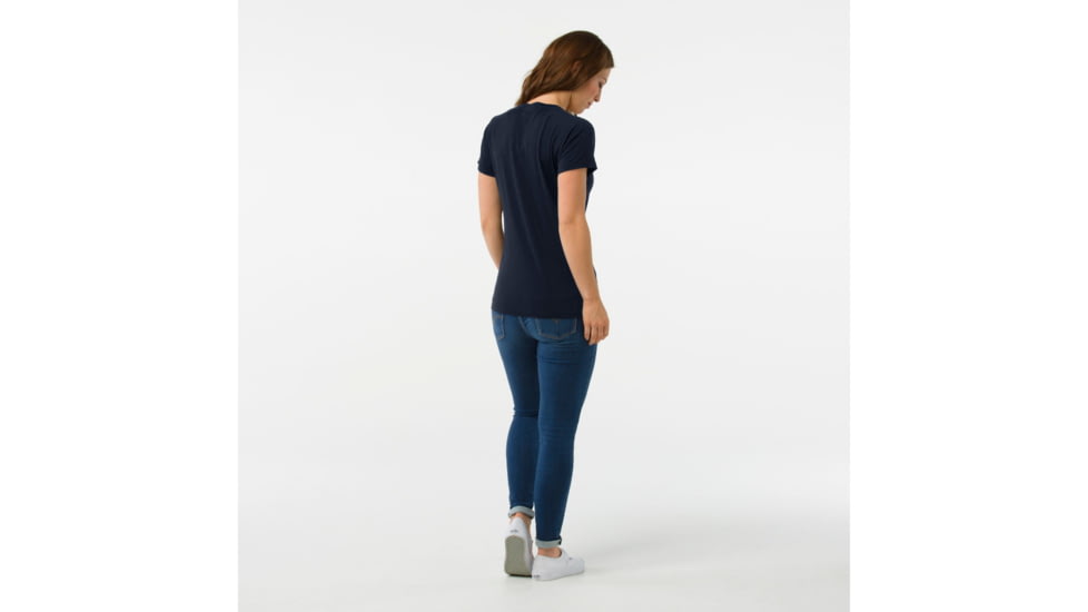 Smartwool Merino 150 Fjord Slider Tee-Women's, Deep Navy, Extra Small, SW014090092-XS