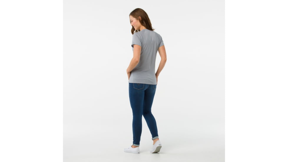Smartwool Merino 150 Mobile Mammoth Tee-Women's, Dark Pebble Gray, Extra Small, SW014089948-XS