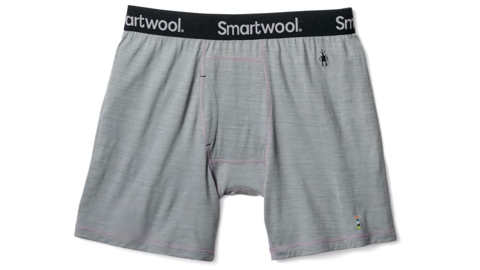 Smartwool Merino 150 Pattern Boxer Brief Mens, Light Gray, XXL, SW014012039-XXL