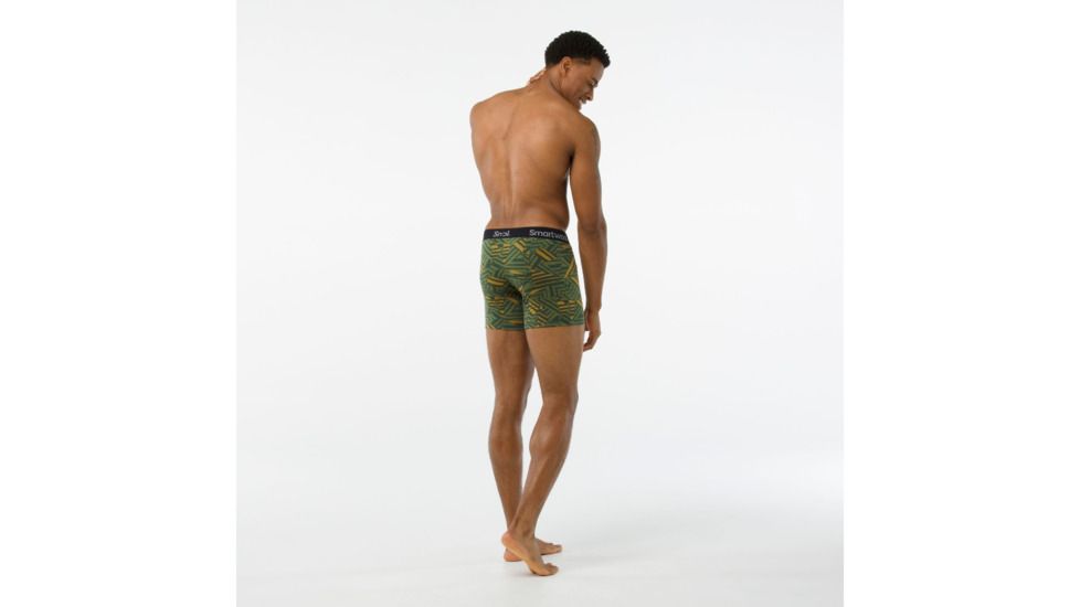 Smartwool Merino 150 Printed Boxer Brief-Men's, Chive, Extra Large, SW014030A20-XXL