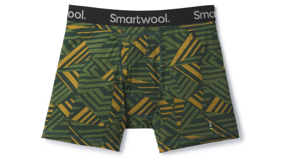 Smartwool Merino 150 Printed Boxer Brief-Men's, Chive, Extra Large, SW014030A20-XXL