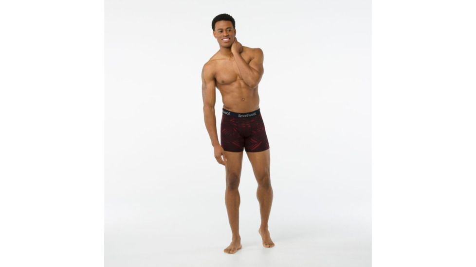 Smartwool Merino 150 Printed Boxer Brief-Men's, Fig, Extra Large, SW014030A13-XXL