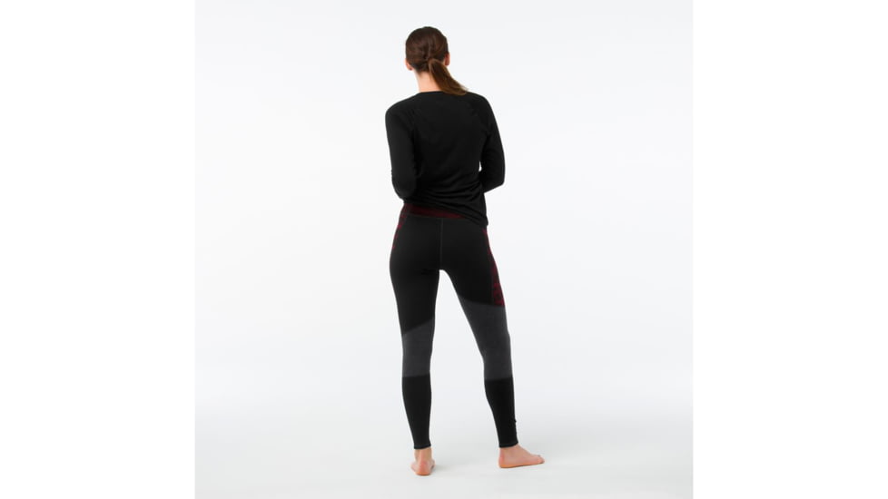 Smartwool Merino 250 Asym Bottom-Women's, Black-Tibetan Red, Extra Large, SW015096A62-XL