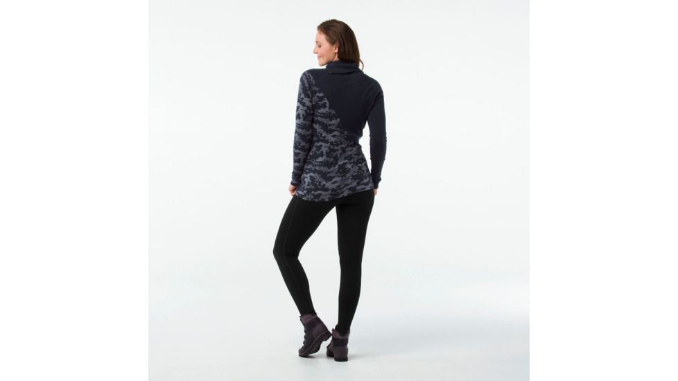 Smartwool Merino 250 Asym Top-Women's, Deep Navy-Purple Mist, Large, SW015109A70-L