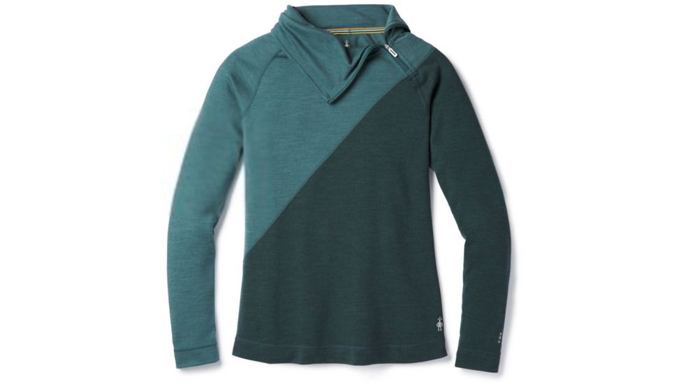Smartwool Merino 250 Asym Top-Women's, Mediterranean Green, Extra Small, SW015109A19-XS